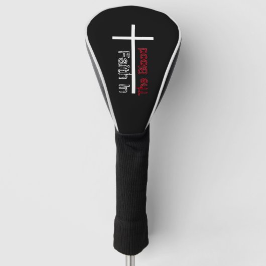 Vertrouwen in het Christelijk kruis van het bloed Golfheadcover (Voorkant)