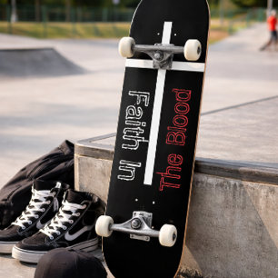 Vertrouwen in het Christelijk kruis van het bloed Persoonlijk Skateboard