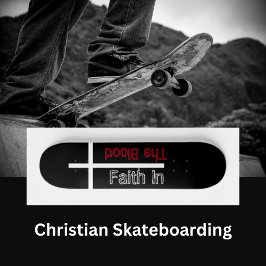 Vertrouwen in het Christelijk kruis van het bloed Persoonlijk Skateboard