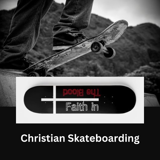 Vertrouwen in het Christelijk kruis van het bloed Persoonlijk Skateboard