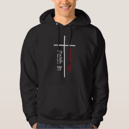 Vertrouwen in het Christelijke bloedwitte kruis Hoodie