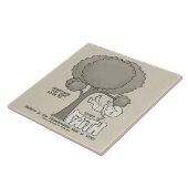 Vertrouwen in het geloof tegeltje (Zijkant)