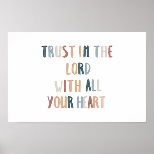 Vertrouwen in het kinder bijbelse poster (Voorkant)