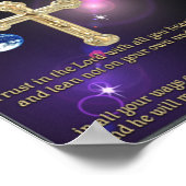 Vertrouwen in het Lord poster Christelijk poster (Hoek)