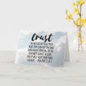 Vertrouwen in het Lord Proverbs 3:5-6 Kaart (Gele Bloem)