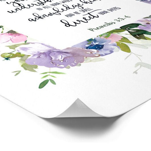 Vertrouwen in het Poster Lord floral (Hoek)