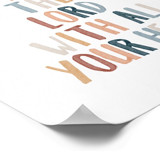 Vertrouwen in het poster van de Heer (Hoek)