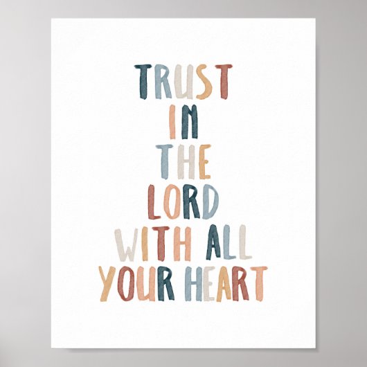 Vertrouwen in het poster van de Heer (Voorkant)