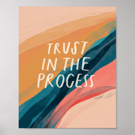 Vertrouwen in het proces-poster poster