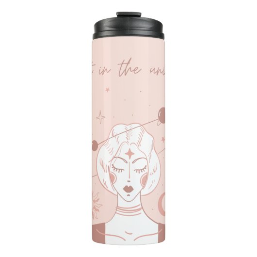 Vertrouwen in het universum Spirituele positivitei Thermosbeker (Voorkant)