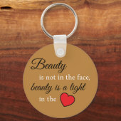 Vertrouwen in je zak - Beauty Slogan Key Ring Sleutelhanger (Voorkant)