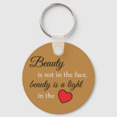 Vertrouwen in je zak - Beauty Slogan Key Ring Sleutelhanger (Achterkant)
