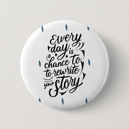 Vertrouwen in jezelf Boodschap Ontwerp Ronde Button 5,7 Cm