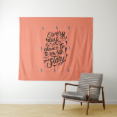 Vertrouwen in jezelf Boodschap Ontwerp Wandkleed (In Situ (horizontaal))