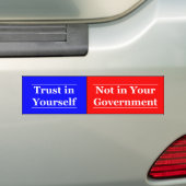 Vertrouwen in jezelf bumpersticker (Op auto)