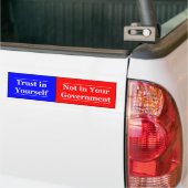 Vertrouwen in jezelf bumpersticker (Op Truck)