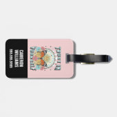 Vertrouwen in jezelf | Heelzon en vlinder Bagagelabel (Achterkant horizontaal)