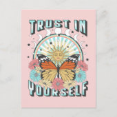 Vertrouwen in jezelf | Heelzon en vlinder Briefkaart (Voorkant)
