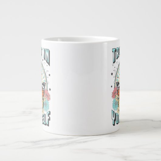 Vertrouwen in jezelf | Heelzon en vlinder Grote Koffiekop (Voorkant)