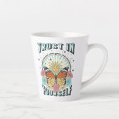 Vertrouwen in jezelf | Heelzon en vlinder Latte Mok (Rechts)