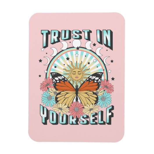 Vertrouwen in jezelf | Heelzon en vlinder Magneet (Verticaal)