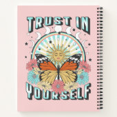 Vertrouwen in jezelf | Heelzon en vlinder Notitieboek (Achterkant)