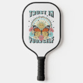 Vertrouwen in jezelf | Heelzon en vlinder Pickleball Paddle (Achterkant)