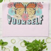 Vertrouwen in jezelf | Heelzon en vlinder Theedoek (Gevouwen)