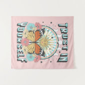 Vertrouwen in jezelf | Heelzon en vlinder Wandkleed (Voorkant (horizontaal))