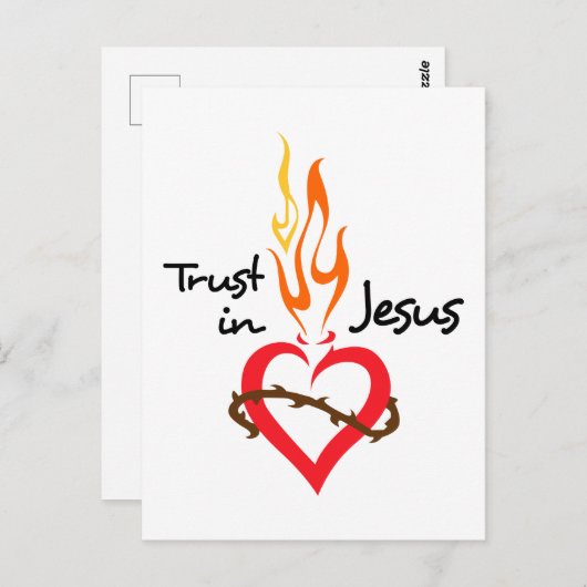 Vertrouwen in Jezus Briefkaart (Voorkant / Achterkant)