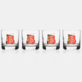 Vertrouwen in kleur: Retro Radiance Pinup Whisky Glas (Voorkant)
