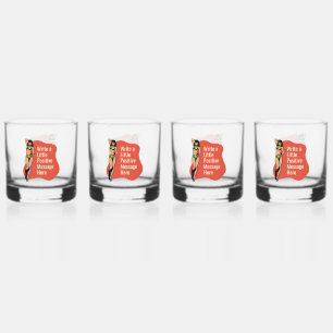 Vertrouwen in kleur: Retro Radiance Pinup Whisky Glas