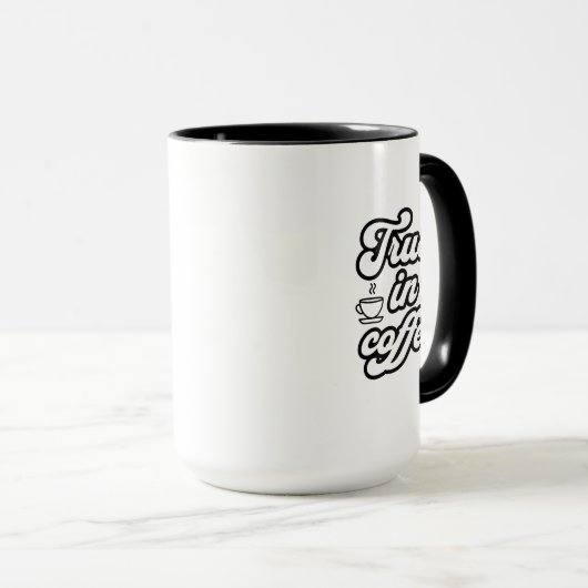 Vertrouwen in koffie mok (Voorkant rechts)