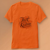 Vertrouwen in Krishna Typografie Design T-shirt