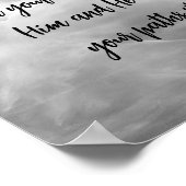 Vertrouwen in Lord Al Uw Harde Psalm Quote Poster (Hoek)