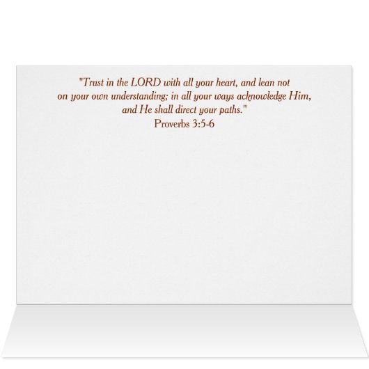 Vertrouwen in Lord Forest Path All Occasion Card (Binnen Horizontaal (Boven))