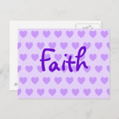 Vertrouwen in Paars Briefkaart (Voorkant / Achterkant)