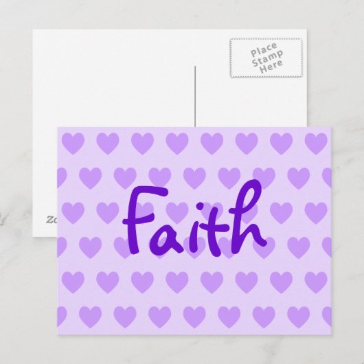 Vertrouwen in Paars Briefkaart (Voorkant / Achterkant)