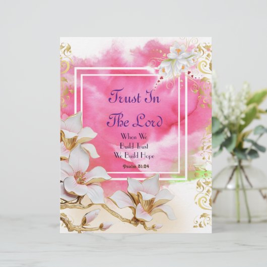 Vertrouwen in persoonlijk document van de Heer (Staand voorkant)