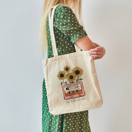 Vertrouwen in Vibe Boho Sunflower en Cattsette Tote Bag