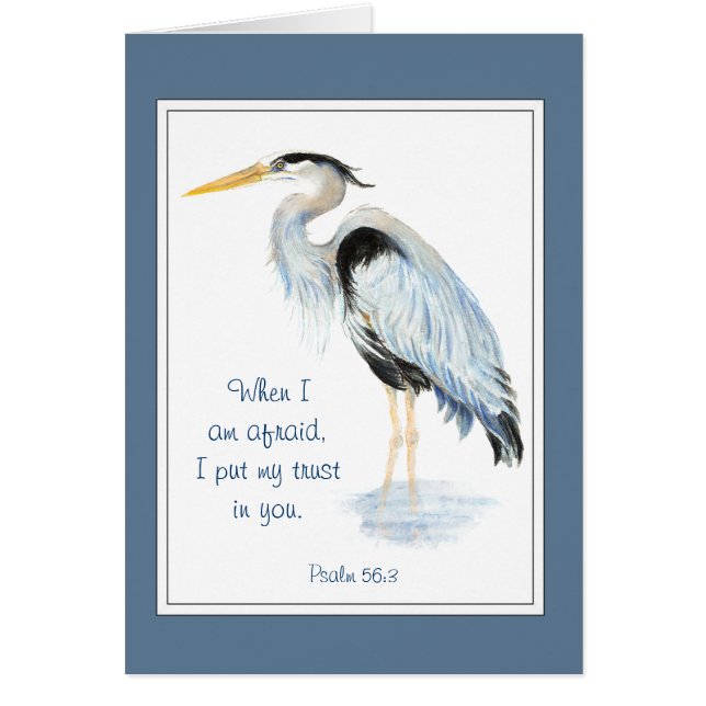 Vertrouwen in YOu Bijbel Inspirerend Quote Heron (Voorkant)