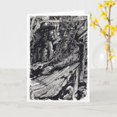 "Vertrouwen!" Indische inkttekening Kaart (Gele Bloem)