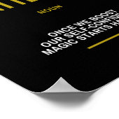 Vertrouwen Inspirerend prijsopgave voor succes Poster (Hoek)