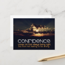 "Vertrouwen" Inspirerend quote Briefkaart