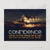 "Vertrouwen" Inspirerend quote Briefkaart (Voorkant)