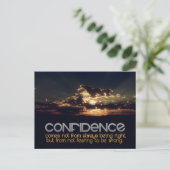 "Vertrouwen" Inspirerend quote Briefkaart (Staand voorkant)