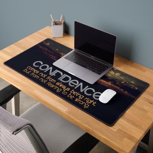 "Vertrouwen" Inspirerend quote Bureaumat (Kantoor 2)