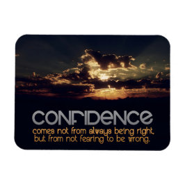 "Vertrouwen" Inspirerend quote Flexibel Magneet