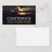 "Vertrouwen" Inspirerend quote Notitiekaartje (Voorkant / Achterkant)