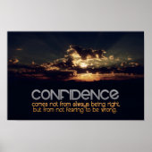 "Vertrouwen" Inspirerend quote Poster (Voorkant)